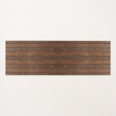 Rustic Brown Oak Wood Floor Yogamat (Voorkant (horizontaal))