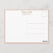  Rustic Brown Paashes Bunny & Wildbloemen Briefkaart (Achterkant)