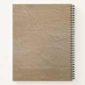 Rustic Brown Paper Simple Antiek Journal Notitieboek (Achterkant)
