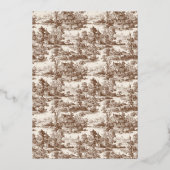 Rustic Brown Pastoral Landscape Folie Uitnodiging (Achterkant)