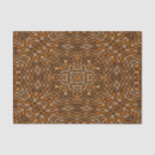 Rustic Brown Scale  Fractal Kaleidoscope Tissuepapier (Voorkant)