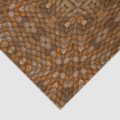 Rustic Brown Scale  Fractal Kaleidoscope Tissuepapier (Detail)