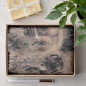 Rustic Brown Sketch Art Car Old Antiek Tissuepapier (Geschenk)