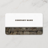 Rustic Brown Stone Klantenkaartje (Achterkant)