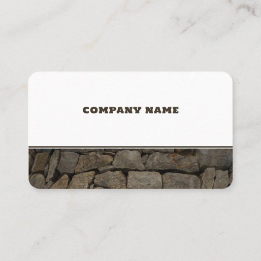 Rustic Brown Stone Klantenkaartje (Achterkant)