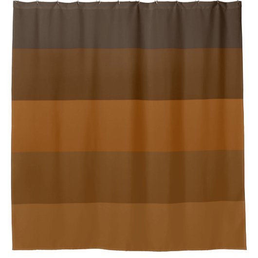 Rustic Brown Stripes Douchegordijn (Voorkant)