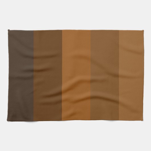 Rustic Brown Stripes Theedoek (Horizontaal)