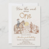 Rustic Brown Sunset Hoe West was een 1e verjaardag Kaart (Voorkant)