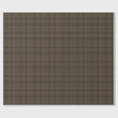 Rustic Brown Tartan Plaid | landhuis Cadeaupapier (Vlak)