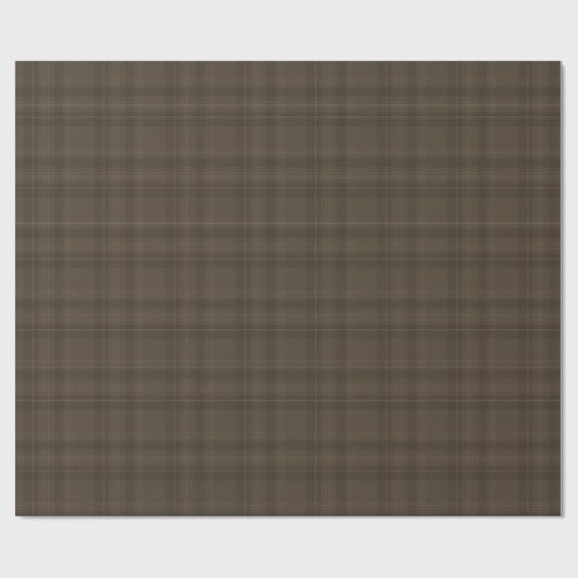 Rustic Brown Tartan Plaid | landhuis Cadeaupapier (Vlak)