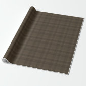 Rustic Brown Tartan Plaid | landhuis Cadeaupapier (Uitgerold)