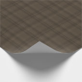 Rustic Brown Tartan Plaid | landhuis Cadeaupapier (Hoek)