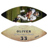 Rustic Brown Team Speler Nummer Foto American Football (Panelen)