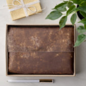 Rustic Brown Texture Country  Grunge Tissuepapier (Geschenk)