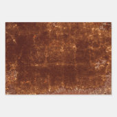 Rustic Brown Texture Country Vintage Grunge Inpakpapier Vel (Voorkant)