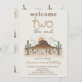 Rustic Brown verwelkomt de tweede verjaardag van T Kaart (Voorkant / Achterkant)