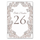 Rustic Brown Wedding  Botanical Kaart (Voorkant)