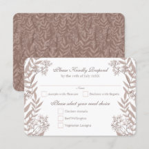Rustic Brown Wedding Botanical