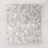 Rustic Brown Wedding  Botanical Plaatskaartje (Binnenkant ongevouwen)