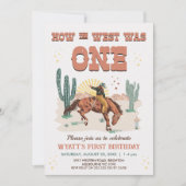 Rustic Brown Western hoe West was een 1e verjaarda Kaart (Voorkant)