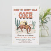 Rustic Brown Western hoe West was een 1e verjaarda Kaart (Staand voorkant)