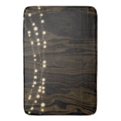 Rustic Brown Whimsical String Lights Badmat (Voorkant Verticaal)