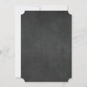 Rustic Brown & White Chalkboard Housewarming Party Kaart (Achterkant)