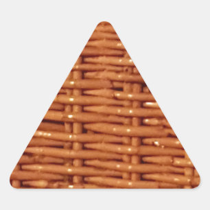 Rustic Brown Wicker Picnic Basket Country Style Sticker