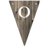 Rustic Brown Wood Blik Vlaggetjes (Tweede vlag)