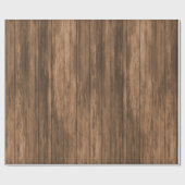 Rustic Brown Wood Cadeaupapier (Vlak)