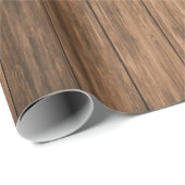 Rustic Brown Wood Cadeaupapier (Rol Hoek)