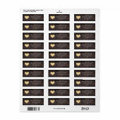 Rustic Brown Wood Matching Address Label (Full Sheet)