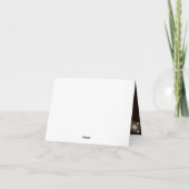 Rustic Brown Wood String Lights Bedankkaart (Achterkant)