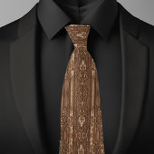 Rustic Brown Wood Stropdas