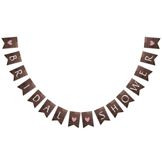 Rustic Brown Wood Vrijgezellenfeest Decor Banner (Alle)