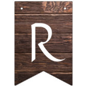Rustic Brown Wood Vrijgezellenfeest Decor Banner (Derde vlag)