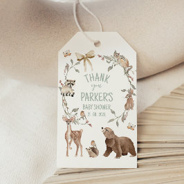 Rustic Brown Woodland Baby Shower  Cadeaulabel