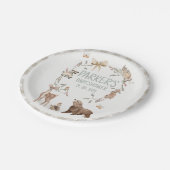 Rustic Brown Woodland Baby Shower Paper Papieren Bordje (Gekanteld)
