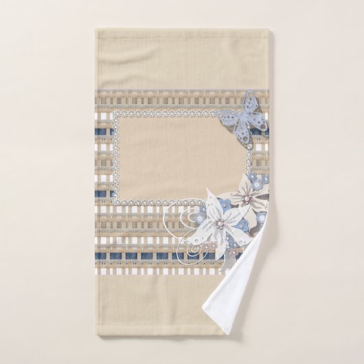 Rustic, bruiloft bad handdoek (Handdoek)