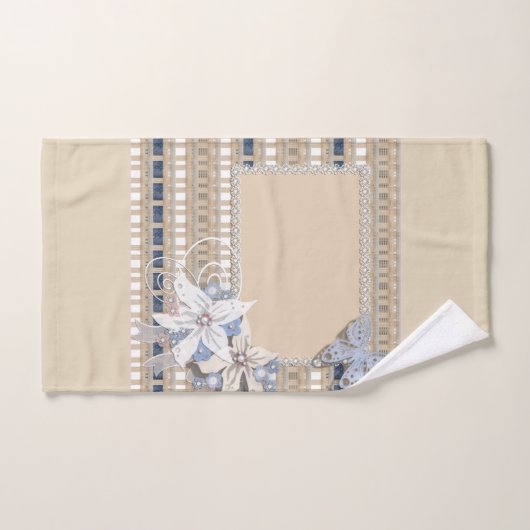 Rustic, bruiloft bad handdoek (Handdoek)