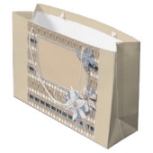 Rustic, bruiloft groot cadeauzakje (Achterkant Gekanteld)