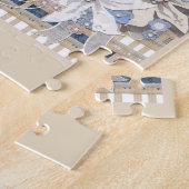 Rustic, bruiloft legpuzzel (Zijkant)