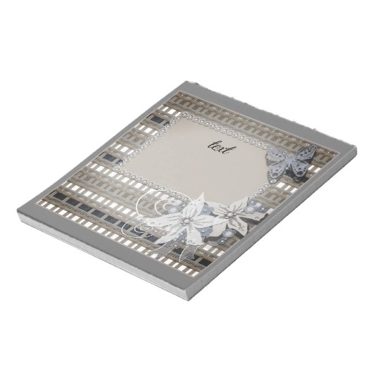 Rustic, bruiloft notitieblok (Linkerzijde)