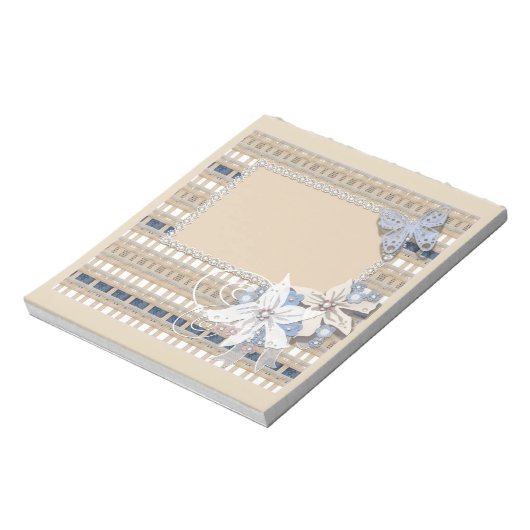 Rustic, bruiloft notitieblok (Linkerzijde)