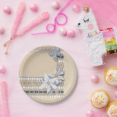 Rustic, bruiloft papieren bordje (Feest)