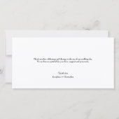 Rustic bruiloft Thankful Horizontale fotocollage Bedankkaart (Achterkant)