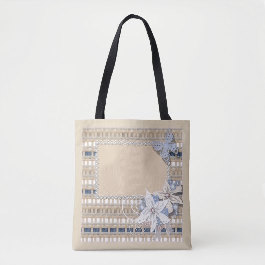 Rustic, bruiloft tote bag (Voorkant)