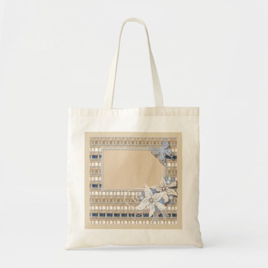 Rustic, bruiloft tote bag (Voorkant)