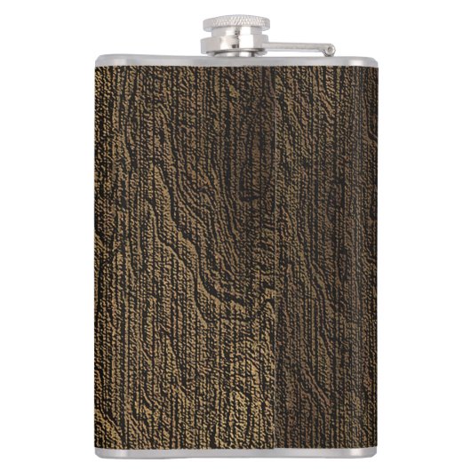 Rustic Buck Deer Hunting Monogram Heupfles (Achterkant)