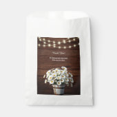 Rustic Bucket Daisy in het Baby shower Bloom Bedankzakje (Voorkant)